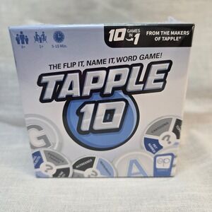 Tapple 10 Card Game Ten Ways To Play- Flip It, Name It Word Game USAopoly New‎
